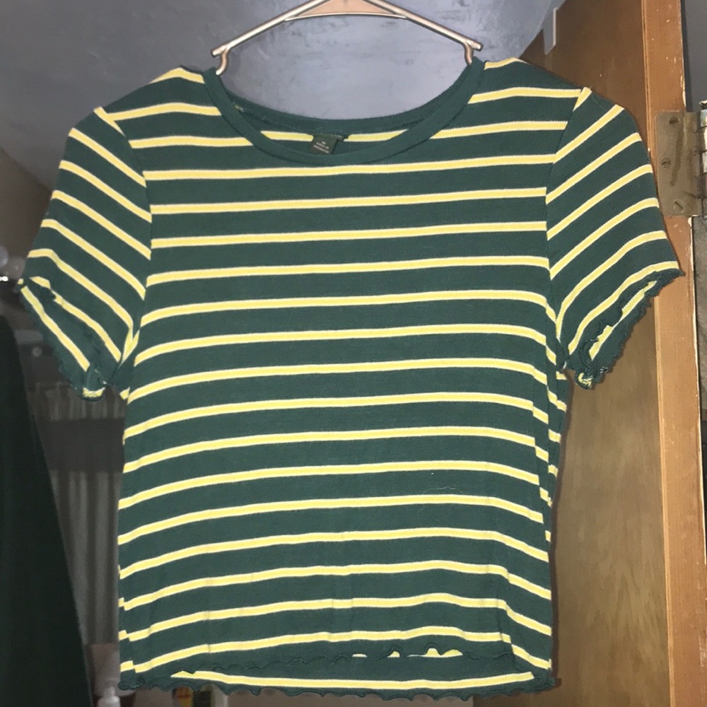 striped crop top
